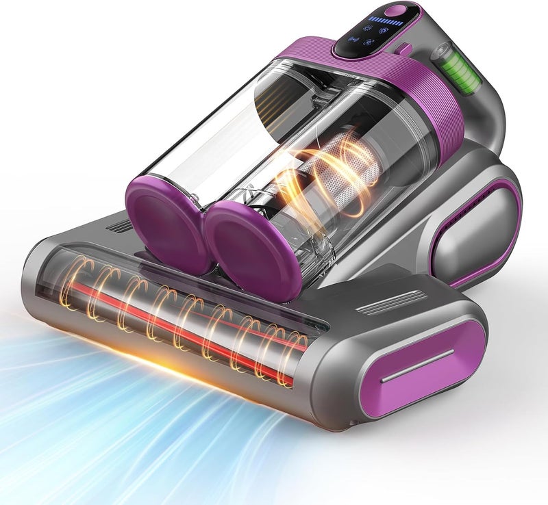 XIAOLANG Bed Mattress Vacuum Cleaner Cordless 16Kpa Handheld Vacuum, Vacuum Cleaner with 253.7nm UV-C Light,HEPA Filter & Ultrasonic, Portable Vacuums for Sofa Bed Couch Crib Gifts for Women her Man - Image 1